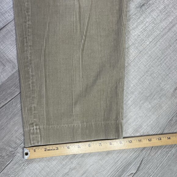 Vtg LL Bean Pants Mens 31X29 Khaki Classic Flat Front Straight Leg Corduroy P - Picture 9 of 13